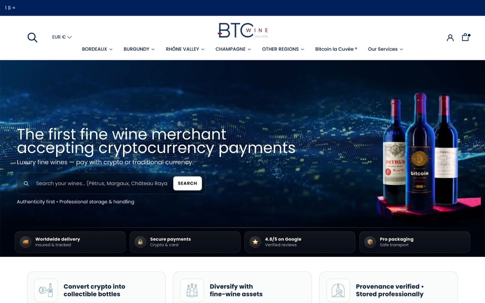 BTC Wine Shopify